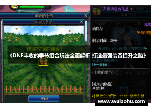 《DNF丰收的季节组合玩法全面解析 打造最强装备提升之路》